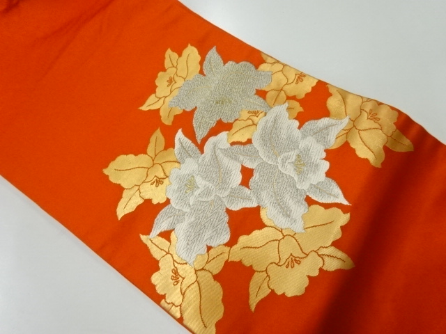 JAPANESE NAGOYA OBI / WOVEN ORCHID